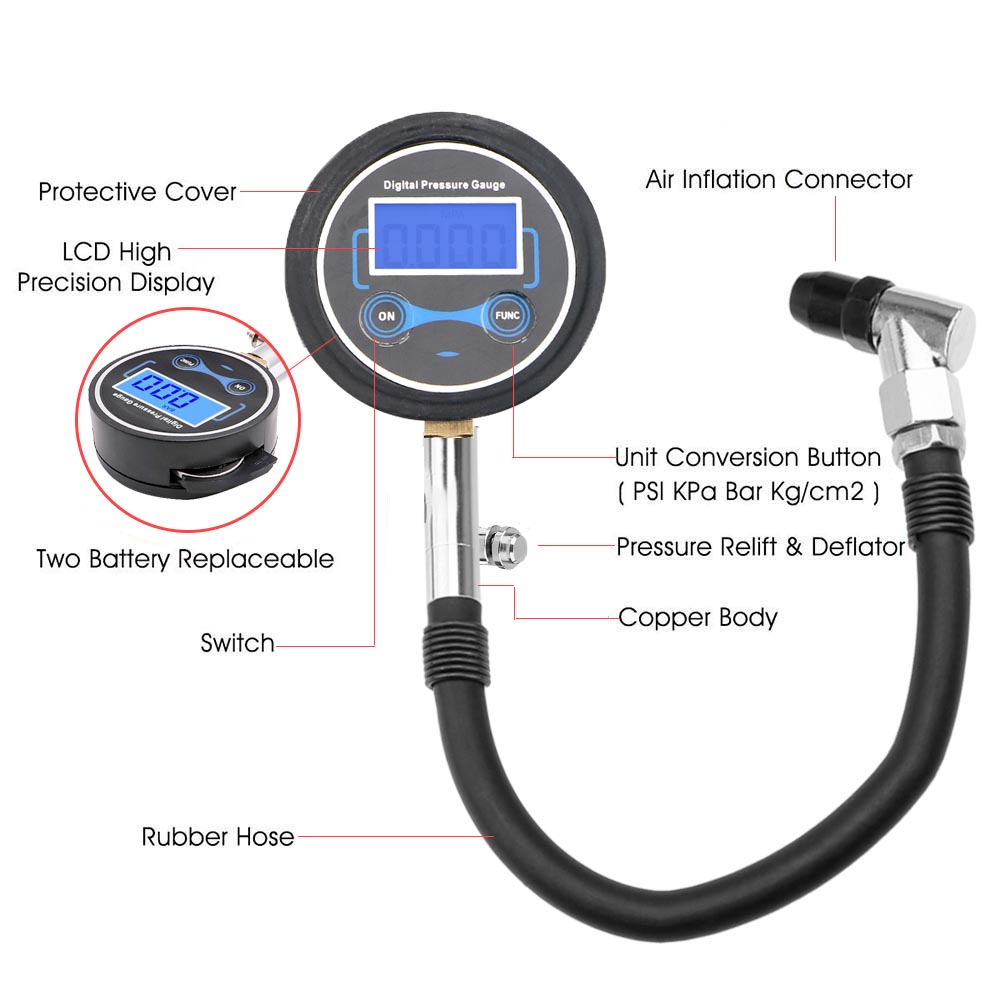 Jauge de pression d'opathie po - Tire Pressure Monitor avis et prix